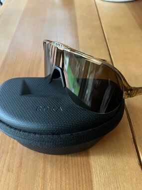 Roka San Remo Air Sunglasses with amber lenses